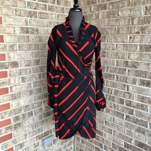 Eva Franco Knit Wrap Dress